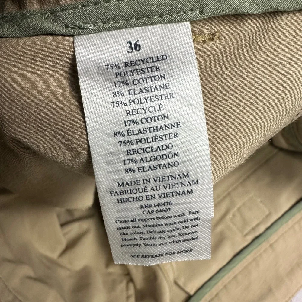 Faherty All Day Shorts Mens 36 Khaki Tan Hybrid Performance Quick Dry 7